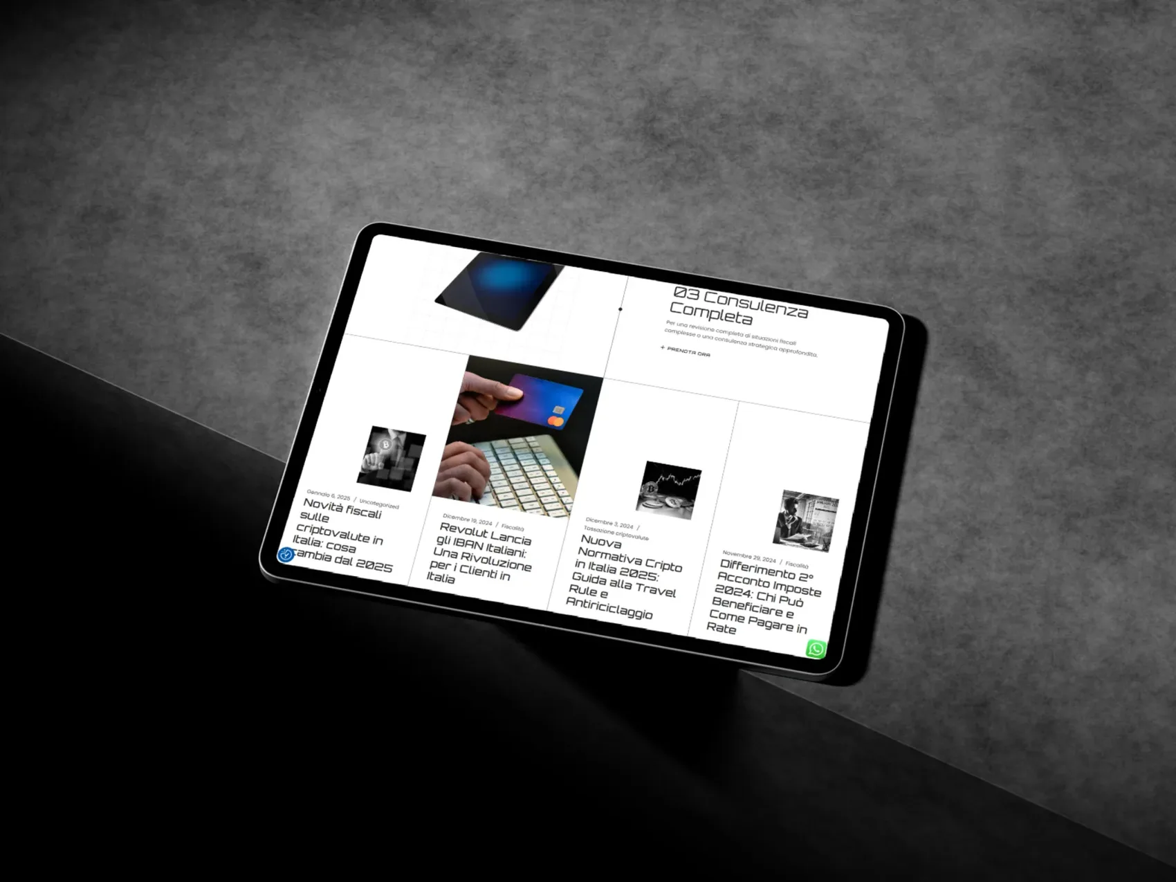 Sito web di catalinrusu.it realizzato da Teseo Web Design
